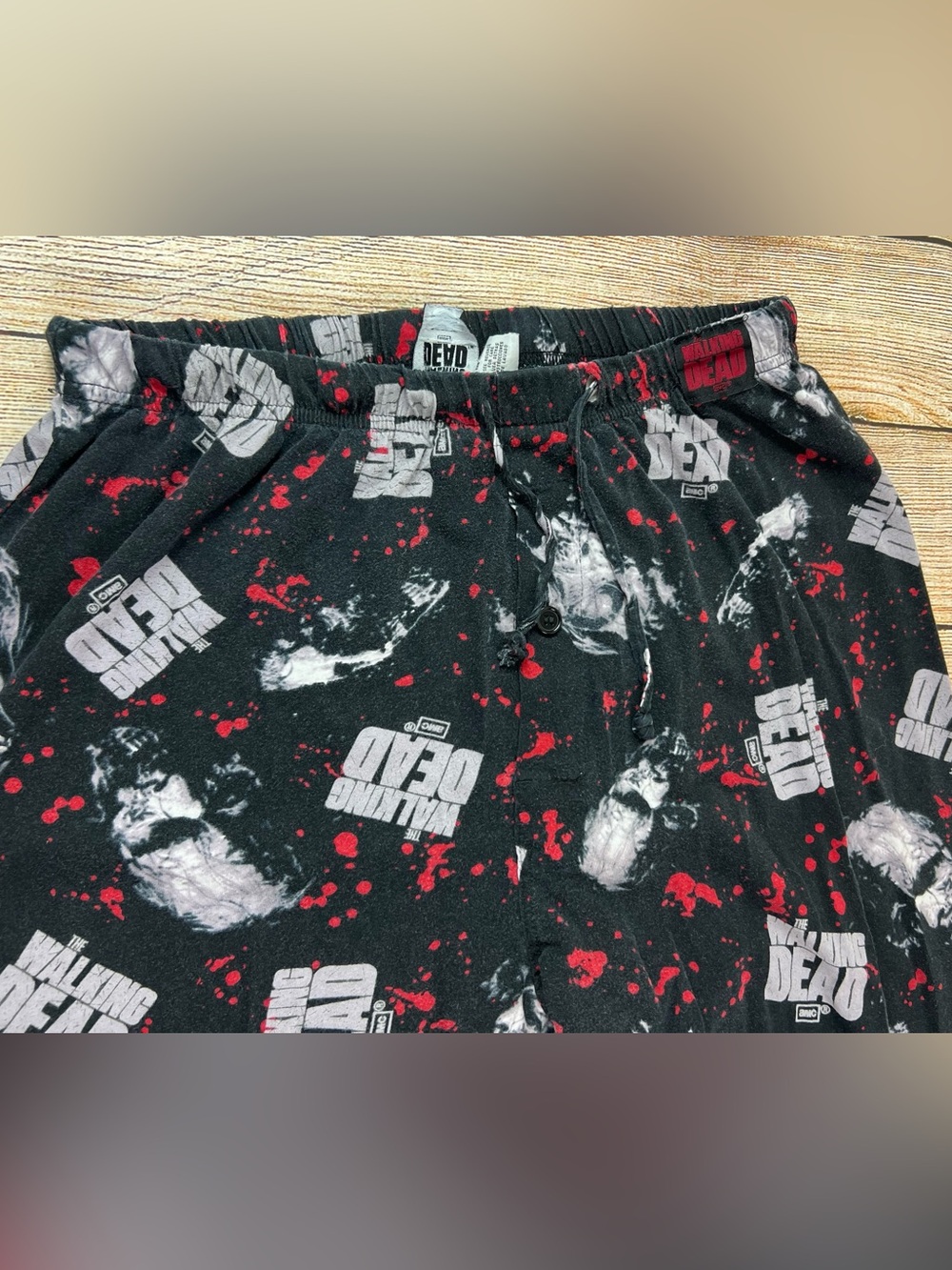 AMC The Walking Dead Zombie Pajama Lounge Sleep Pants Size Medium 2014 - Picture 4 of 9